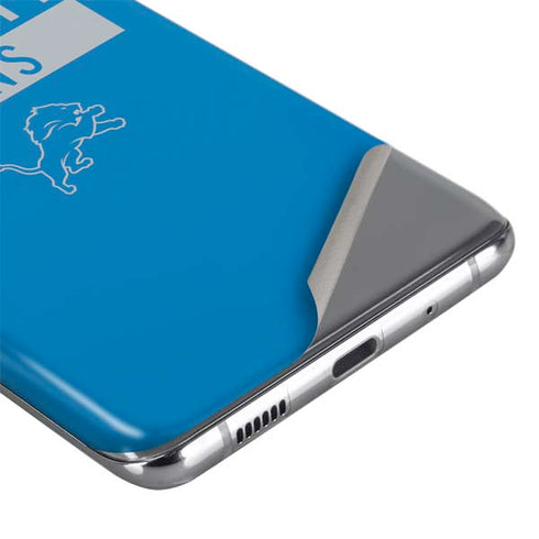 NFL Detroit Lions Blue Performance Series Galaxy S20 Skin
