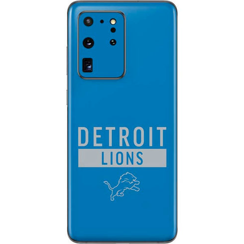 NFL Detroit Lions Blue Performance Series Galaxy S20 Ultra 5G Skin