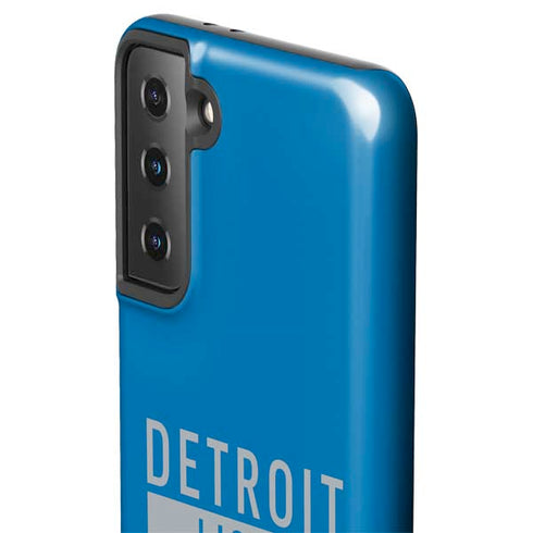 NFL Detroit Lions Blue Performance Series Galaxy S21 FE Pro Case