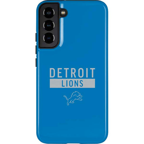 NFL Detroit Lions Blue Performance Series Galaxy S22 Plus Pro Case