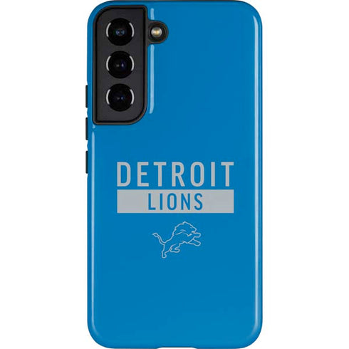 NFL Detroit Lions Blue Performance Series Galaxy S22 Pro Case