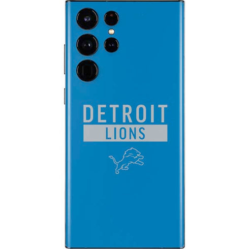NFL Detroit Lions Blue Performance Series Galaxy S22 Ultra Skin