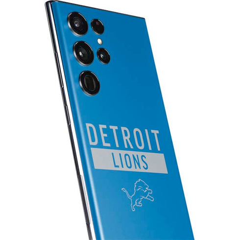 NFL Detroit Lions Blue Performance Series Galaxy S22 Ultra Skin