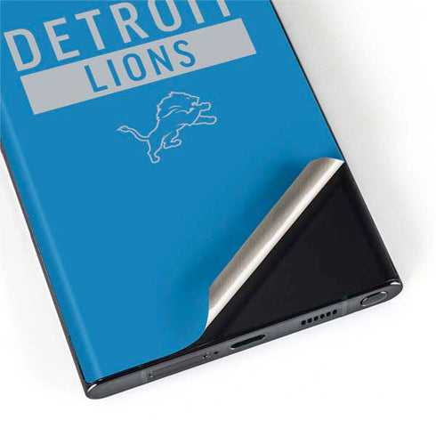 NFL Detroit Lions Blue Performance Series Galaxy S22 Ultra Skin