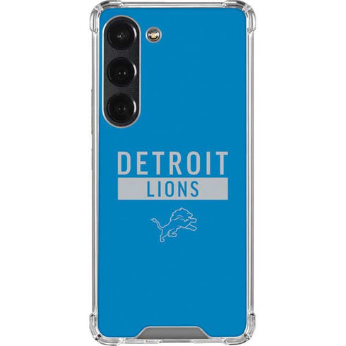NFL Detroit Lions Blue Performance Series Galaxy S23 Clear Case