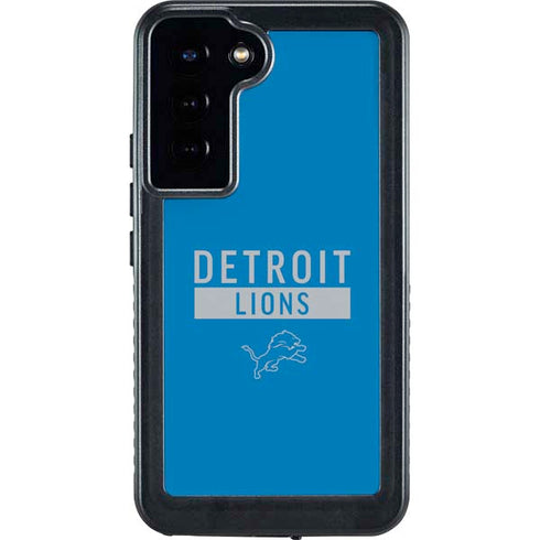 NFL Detroit Lions Blue Performance Series Galaxy S23 Plus Waterproof Case