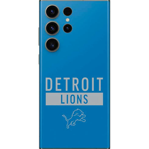 NFL Detroit Lions Blue Performance Series Galaxy S23 Ultra Skin
