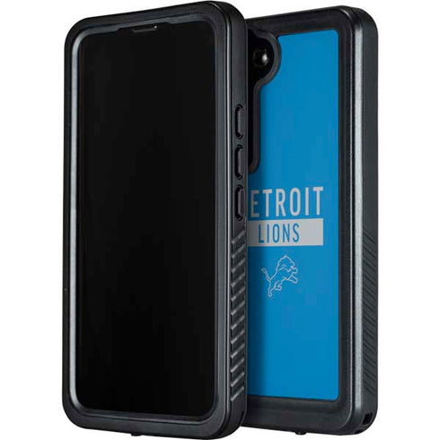 NFL Detroit Lions Blue Performance Series Galaxy S23 Waterproof Case