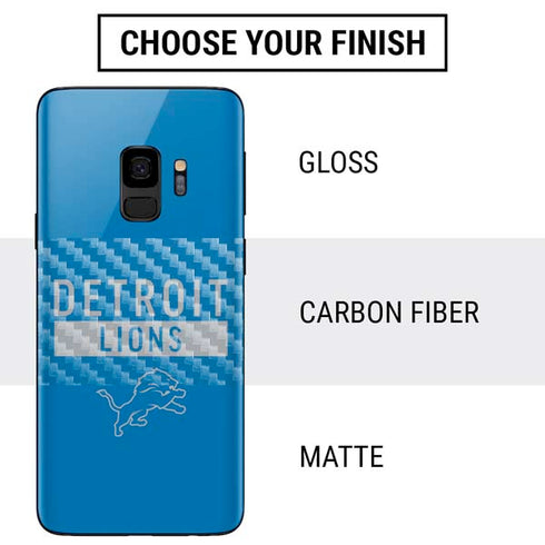 NFL Detroit Lions Blue Performance Series Galaxy S9 Skin