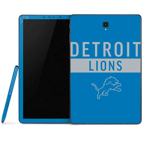 NFL Detroit Lions Blue Performance Series Samsung Galaxy Tab Skin
