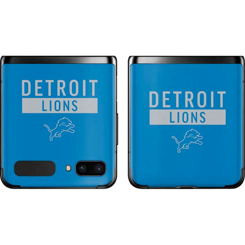 NFL Detroit Lions Blue Performance Series Galaxy Z Flip Skin
