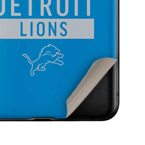 NFL Detroit Lions Blue Performance Series Galaxy Z Flip Skin