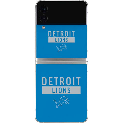 NFL Detroit Lions Blue Performance Series Galaxy Z Flip3 5G Skin