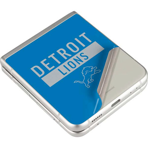 NFL Detroit Lions Blue Performance Series Galaxy Z Flip3 5G Skin