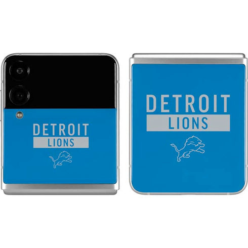 NFL Detroit Lions Blue Performance Series Galaxy Z Flip4 5G Skin