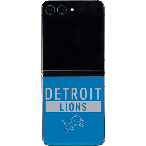 NFL Detroit Lions Blue Performance Series Galaxy Z Flip5 5G Skin