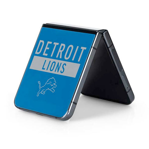 NFL Detroit Lions Blue Performance Series Galaxy Z Flip5 5G Skin