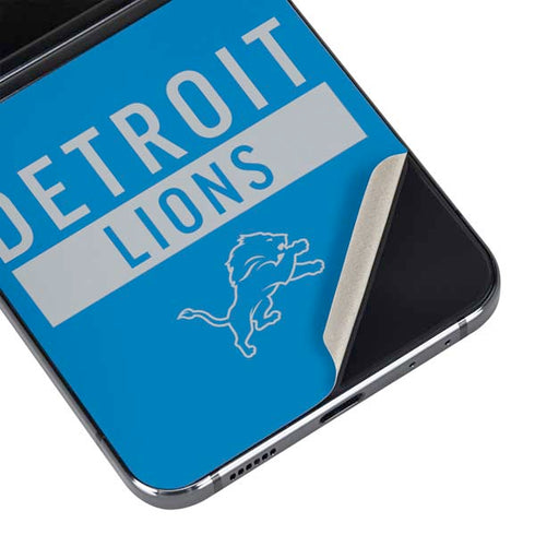 NFL Detroit Lions Blue Performance Series Galaxy Z Flip5 5G Skin