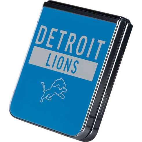 NFL Detroit Lions Blue Performance Series Galaxy Z Flip5 5G Skin