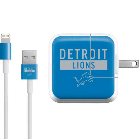 NFL Detroit Lions Blue Performance Series iPad Charger (10W USB) Skin