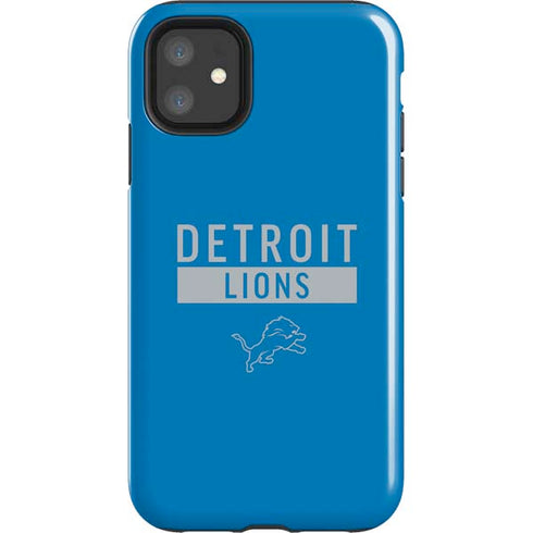 NFL Detroit Lions Blue Performance Series iPhone 11 Impact Case