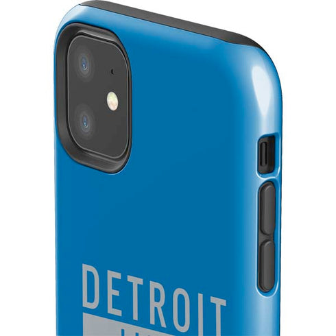 NFL Detroit Lions Blue Performance Series iPhone 11 Impact Case