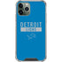 NFL Detroit Lions Blue Performance Series iPhone 11 Pro Max Clear Case