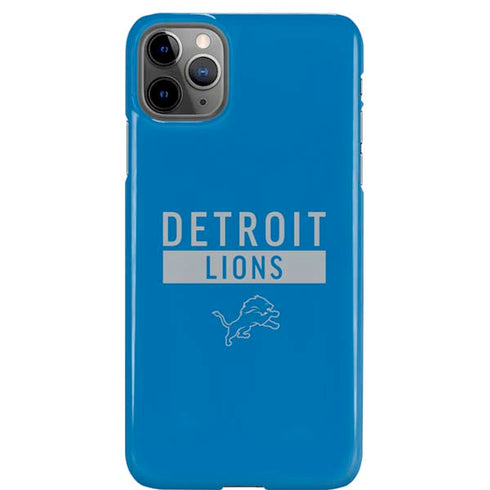 NFL Detroit Lions Blue Performance Series iPhone 11 Pro Max Lite Case