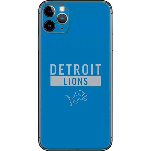 NFL Detroit Lions Blue Performance Series iPhone 11 Pro Max Skin