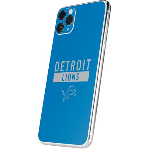 NFL Detroit Lions Blue Performance Series iPhone 11 Pro Max Skin