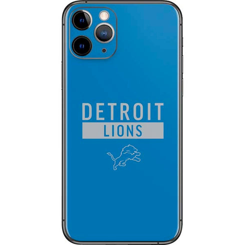 NFL Detroit Lions Blue Performance Series iPhone 11 Pro Skin