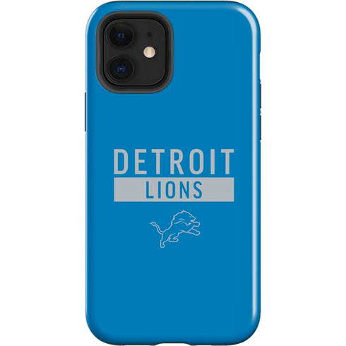 NFL Detroit Lions Blue Performance Series iPhone 12 Impact Case