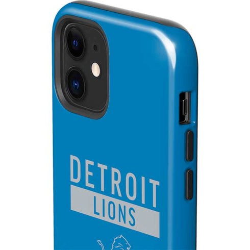 NFL Detroit Lions Blue Performance Series iPhone 12 Impact Case