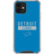 NFL Detroit Lions Blue Performance Series iPhone 12 Mini Clear Case