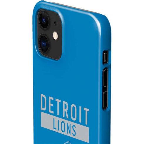 NFL Detroit Lions Blue Performance Series iPhone 12 Mini Lite Case