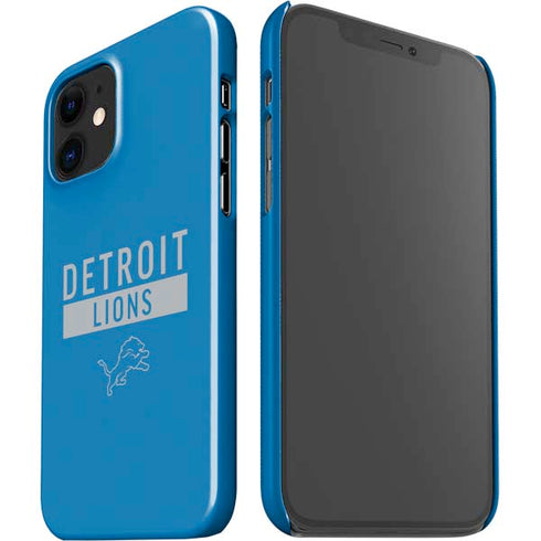 NFL Detroit Lions Blue Performance Series iPhone 12 Mini Lite Case