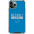 NFL Detroit Lions Blue Performance Series iPhone 12 Pro Clear Case