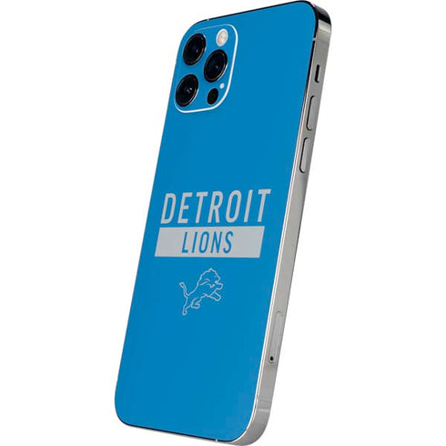 NFL Detroit Lions Blue Performance Series iPhone 12 Pro Max Skin