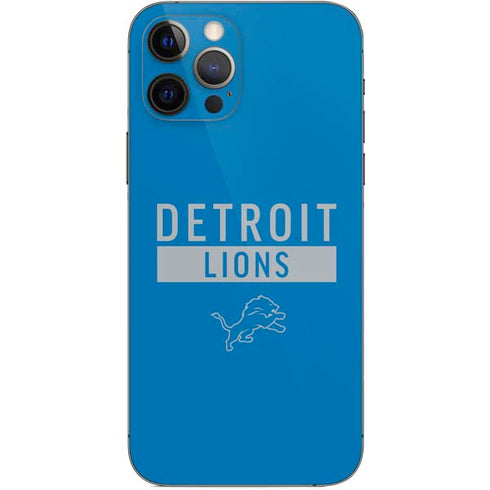 NFL Detroit Lions Blue Performance Series iPhone 12 Pro Skin
