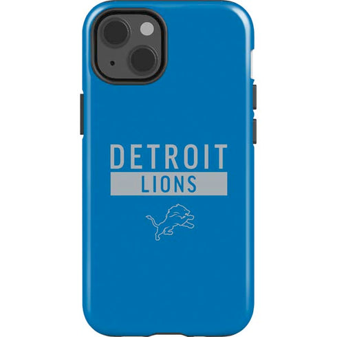 NFL Detroit Lions Blue Performance Series iPhone 15 Impact Case