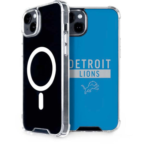 NFL Detroit Lions Blue Performance Series iPhone 15 Plus MagSafe Case