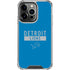 NFL Detroit Lions Blue Performance Series iPhone 14 Pro Clear Case