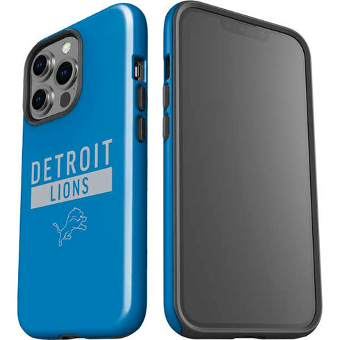 NFL Detroit Lions Blue Performance Series iPhone 14 Pro Impact Case