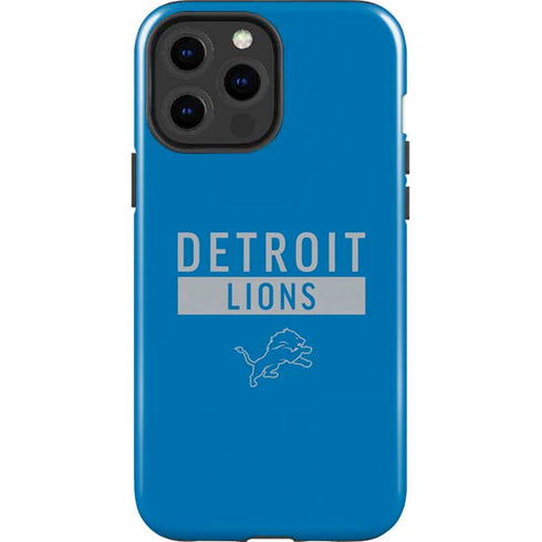 NFL Detroit Lions Blue Performance Series iPhone 15 Pro Max Impact Case