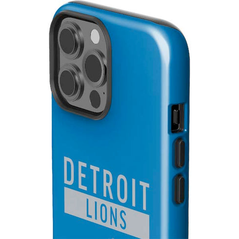 NFL Detroit Lions Blue Performance Series iPhone 15 Pro Max Impact Case
