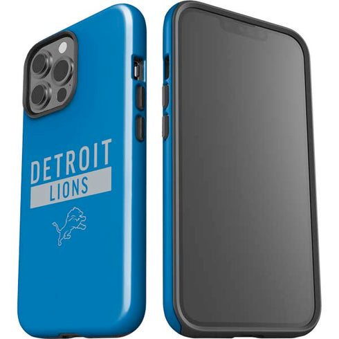 NFL Detroit Lions Blue Performance Series iPhone 15 Pro Max Impact Case