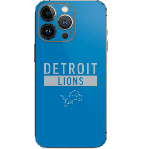 NFL Detroit Lions Blue Performance Series iPhone 14 Pro Skin