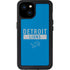 NFL Detroit Lions Blue Performance Series iPhone 15 Plus Waterproof Case