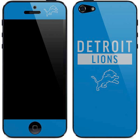 NFL Detroit Lions Blue Performance Series iPhone 5/5s/5SE Skin