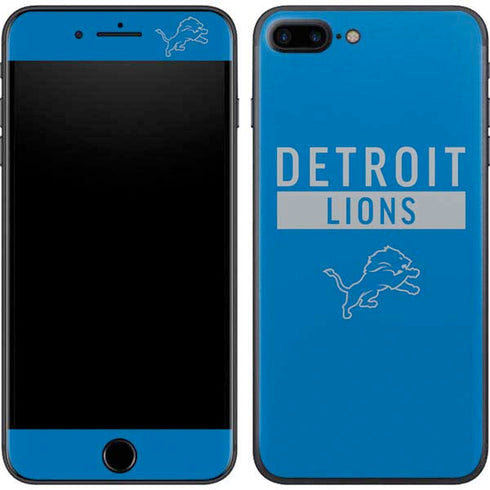 NFL Detroit Lions Blue Performance Series iPhone 8 Plus Skin